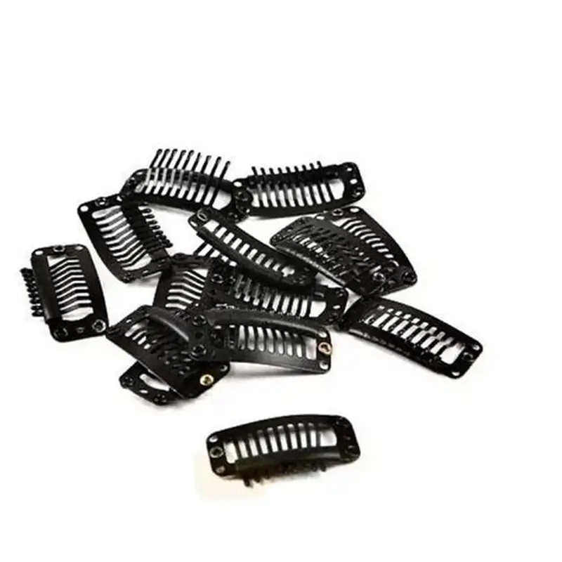 CLIPS EXTENCIONES NEGRA UNIDAD